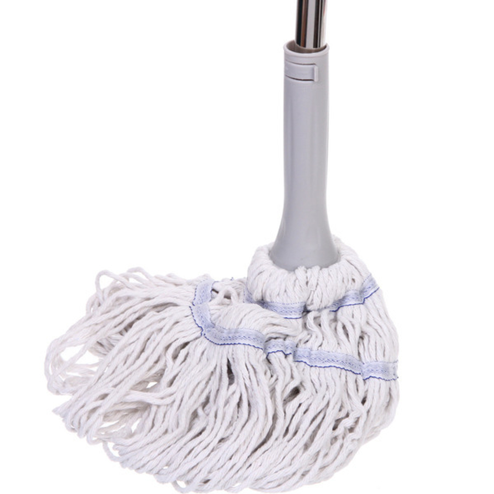 Швабра отжимная с насадкой из хлопка ручка 130см.