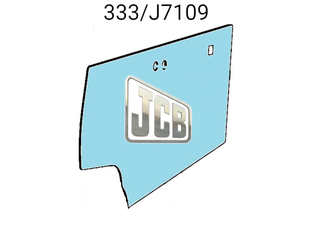 Cтекло двери кабины JCB 333/J7109