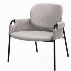 Лаунж-кресло Lok, светло-серое
