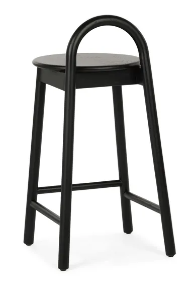 Полубарный стул Circle 65 см, черный