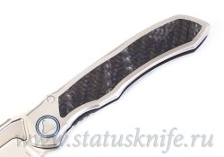 Нож Microtech Anax Integral 190C-7CFITI Bead Blastфотография - 3