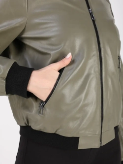 Кожаная куртка демисезонная Турция бомбер