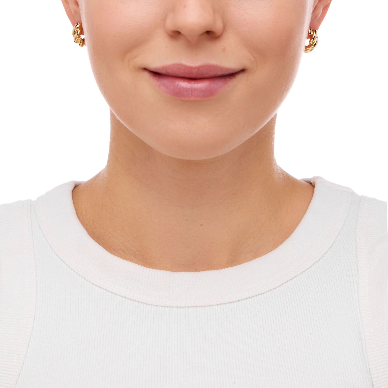 Серьги Braided Earrings - Gold