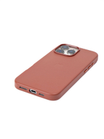 Кожаный чехол Leather Case iPhone 16 Pro MAX Темно Коричневый