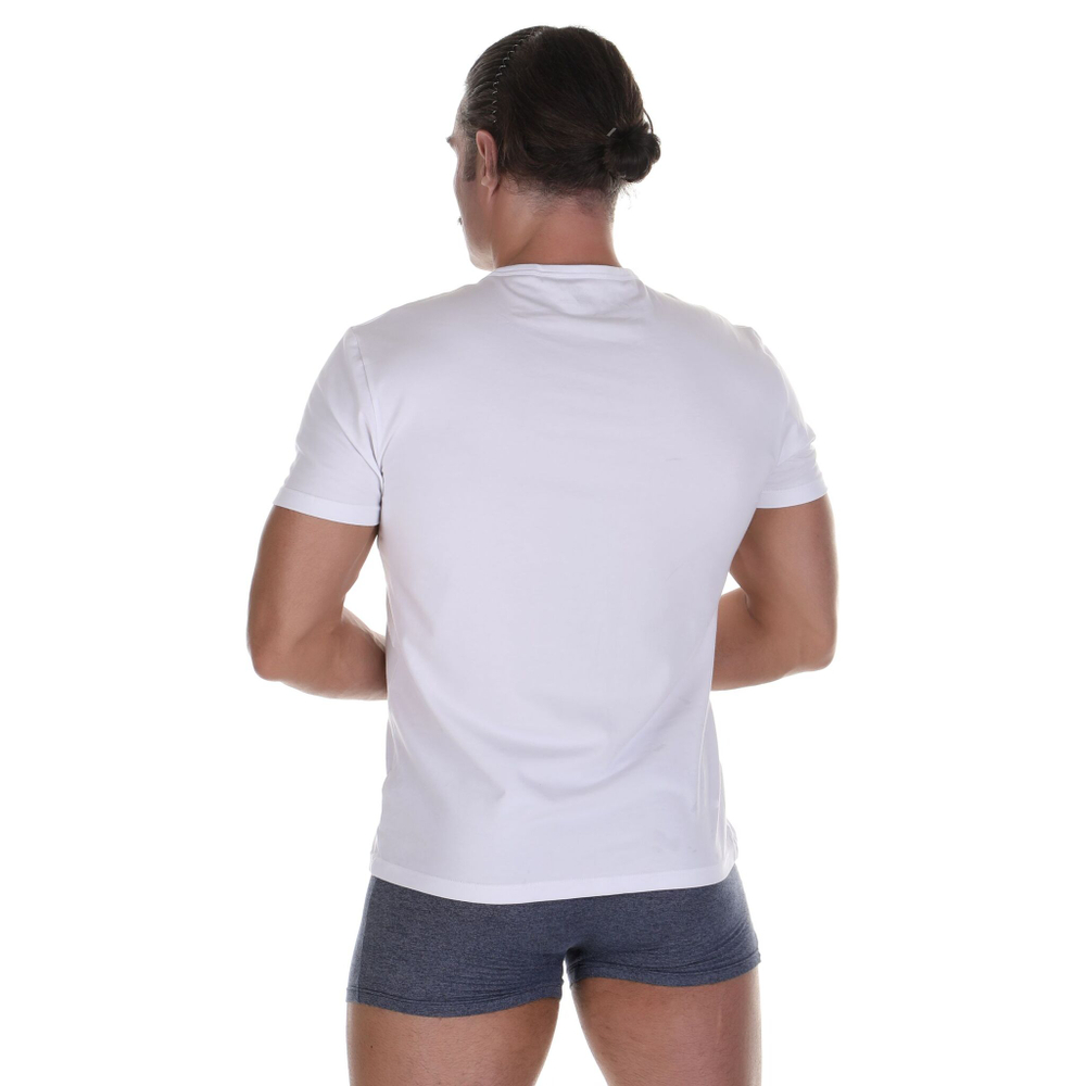 Набор из 2 мужских футболок Emporio Armani - белой и темно-синей (Размер: L) (Цвет: разноцветный)