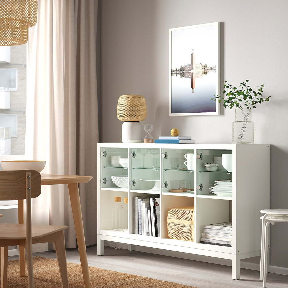 IKEA KALLAX  (ИКЕА КАЛЛАКС)  -  Вставка для стеклянной двери, белый, 33x33 см