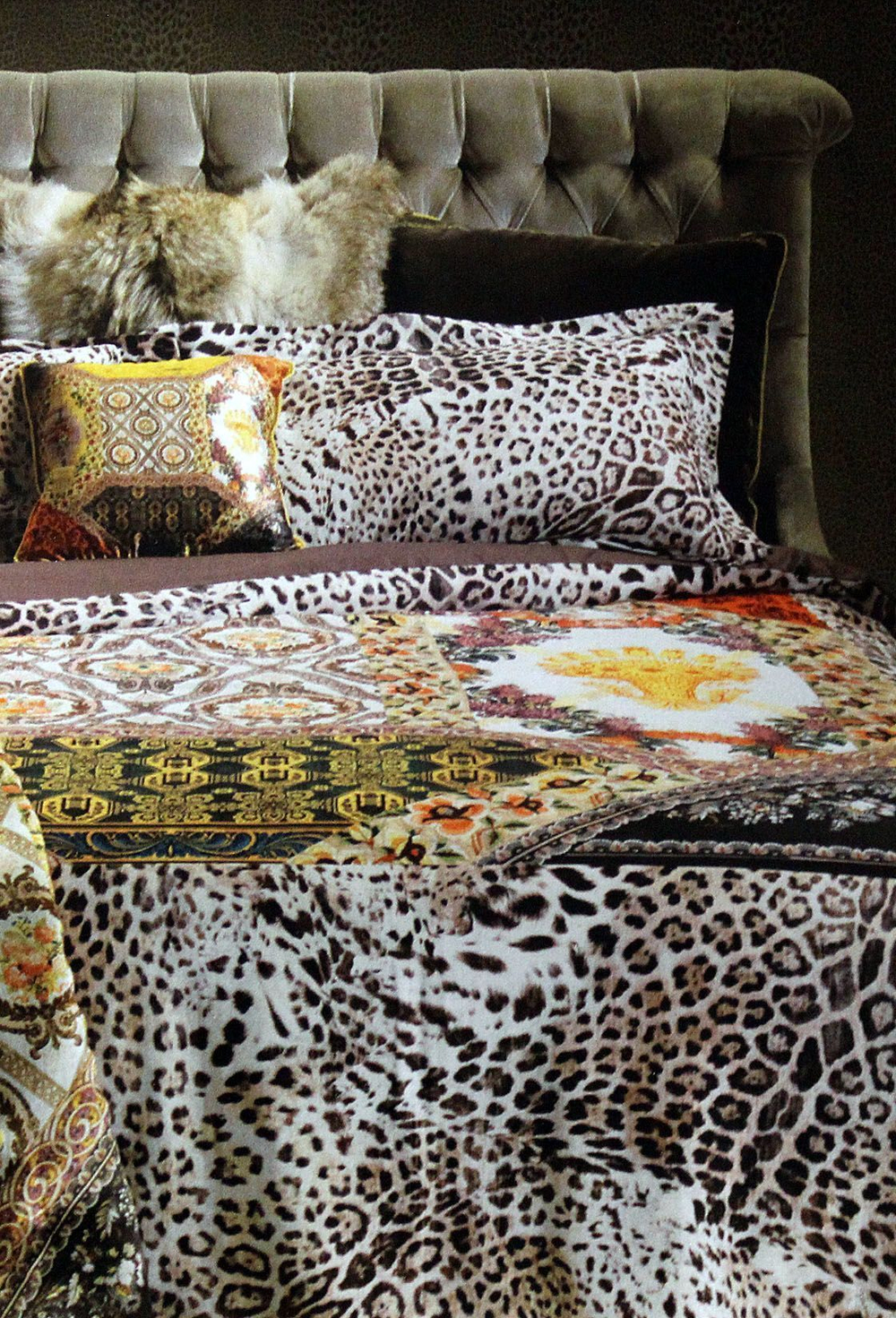 Плед 130х180 Roberto Cavalli Kilim серый Италия фото