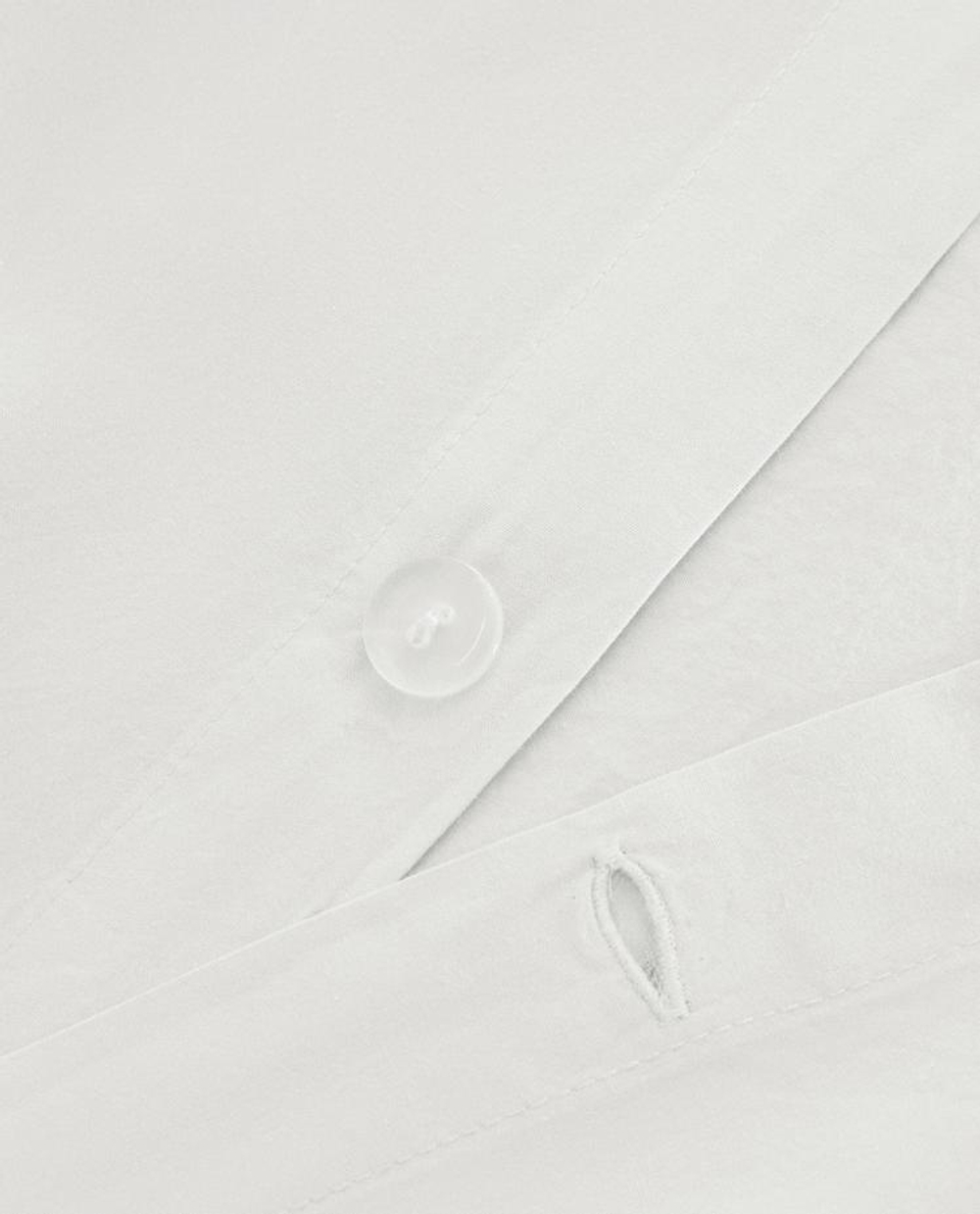 ZARA HOME ОДНОТОННЫЙ ПОДОДЕЯЛЬНИК (200 НИТЕЙ), БЕЛЫЙ