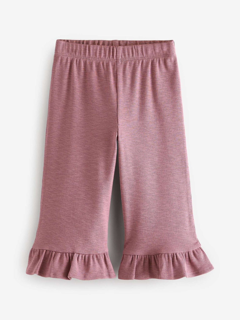 Брюки широкие с рюшами для девочки Next E35-621, Розовый