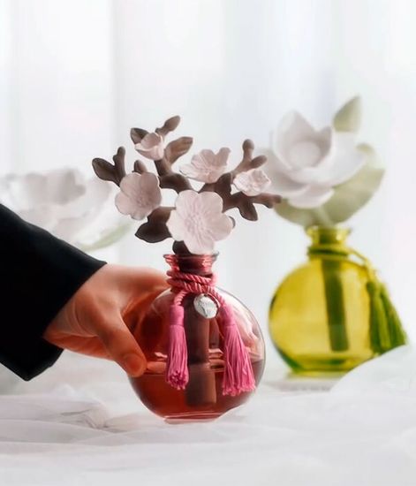Peach blossom, ароматический диффузор с необычными палочками, Chando