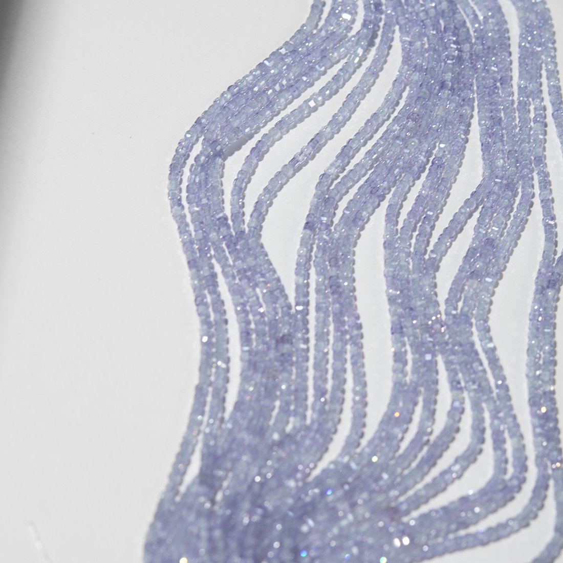 Фианиты, оттенок "Незабудка", 2,3мм, кубик, микроогранка