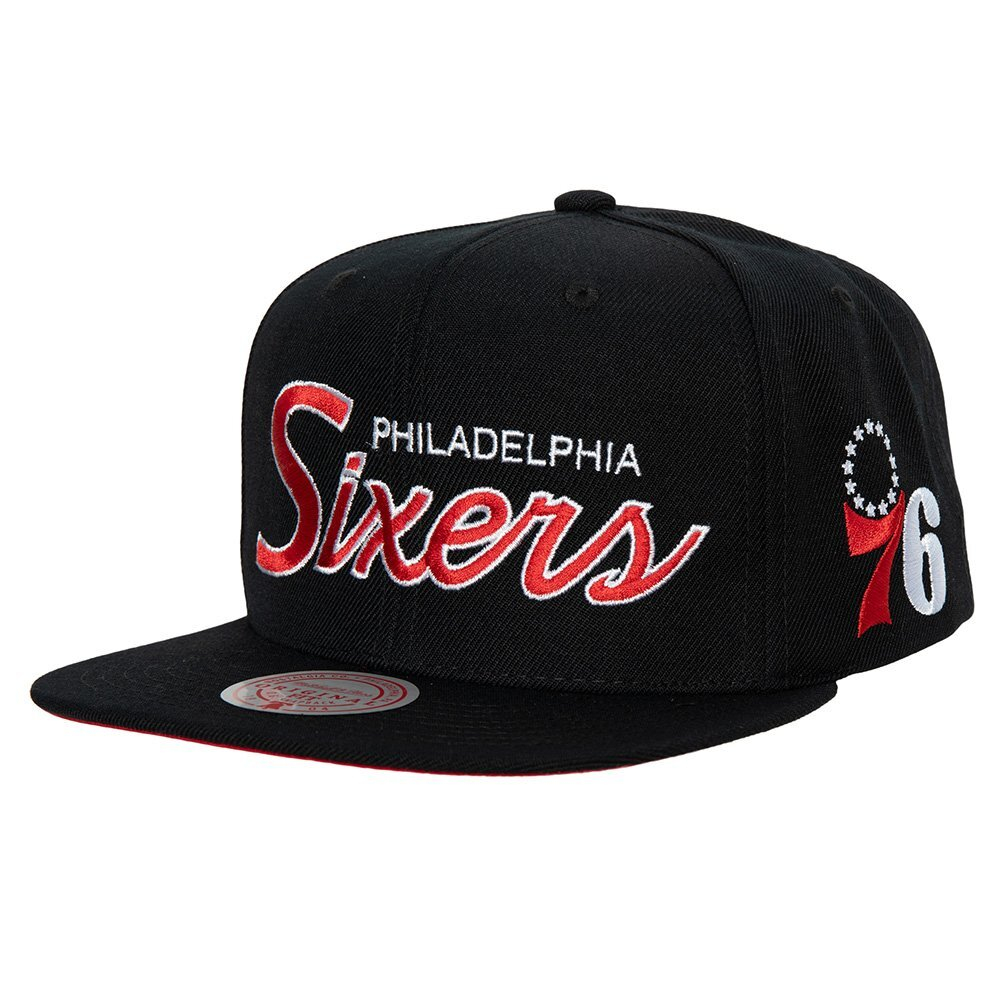 Кепка Mitchell & Ness NBA Team Script 2.0 Snapback Philadelphia 76ers Black
