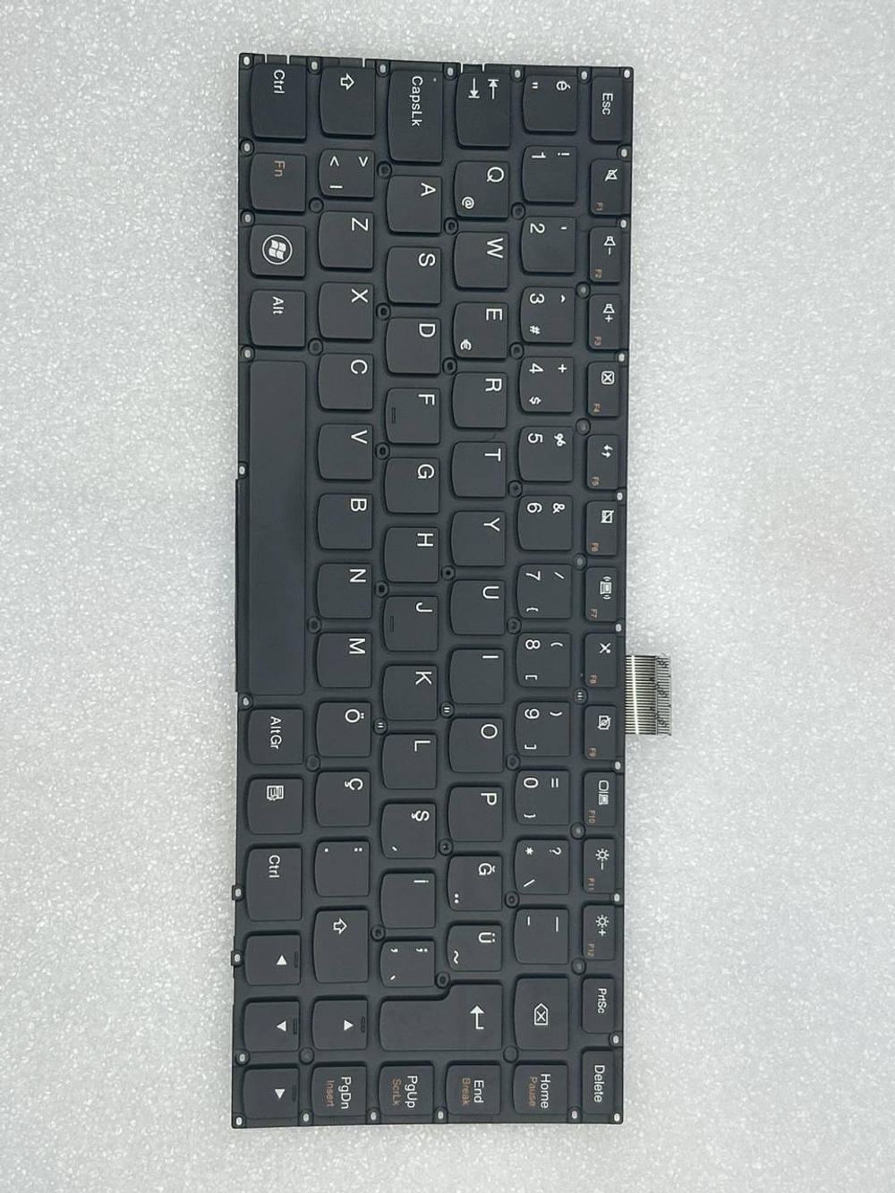 Клавиатура для ноутбука Lenovo U300 раскладка - английская, без подсветки, черная (25200254), оригинал