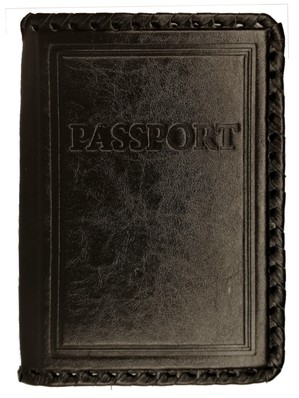 Обложка на паспорт «Passport». Цвет черный