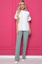 Блуза "Роза" (белая) Б8802 LT Collection (Акция)