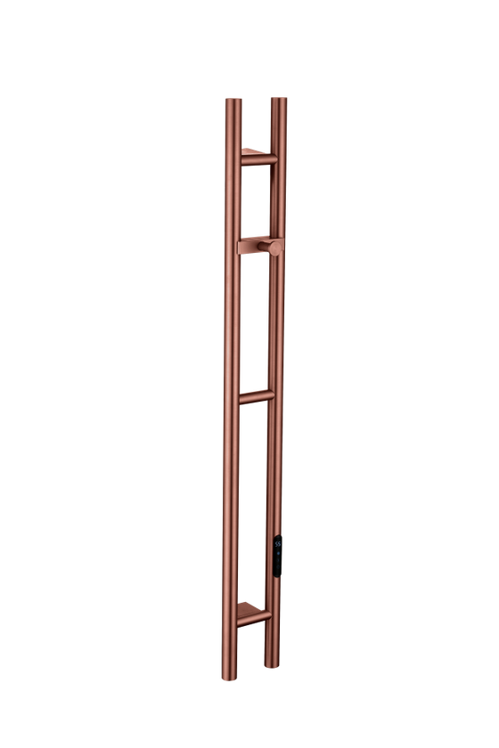 Полотенцесушитель электрический 2-трубы круглый COPPER BRUSHED