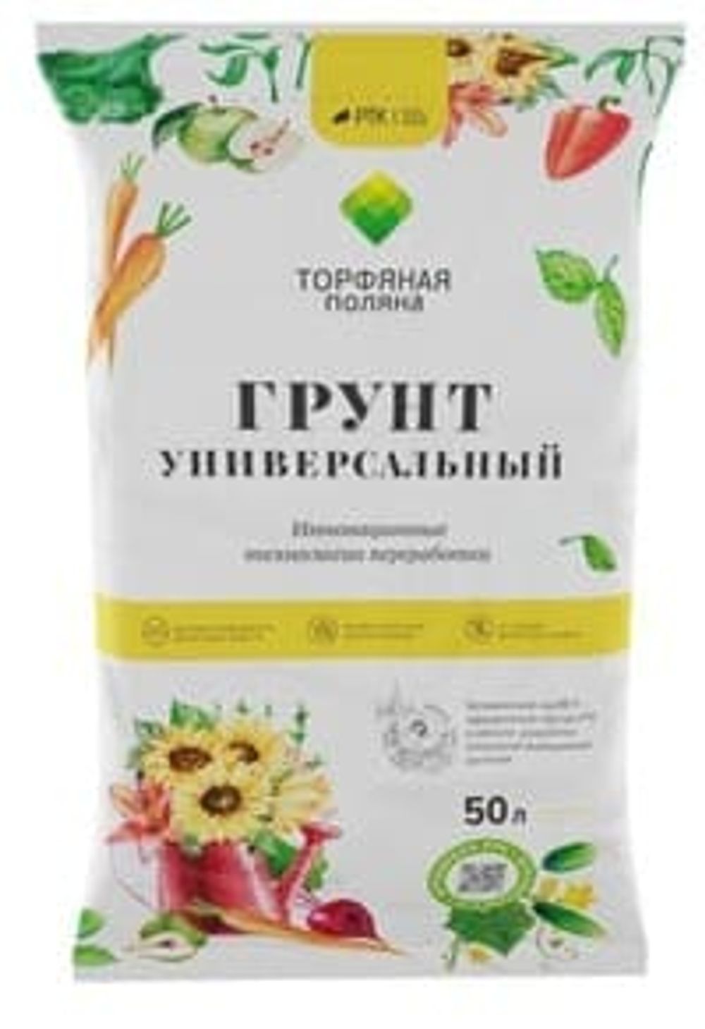 Грунт универсальный Торфяная поляна 50л (1/60)