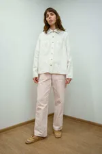 Рубашка Soeurs с Длинными Рукавами 2 нежно-кремовая