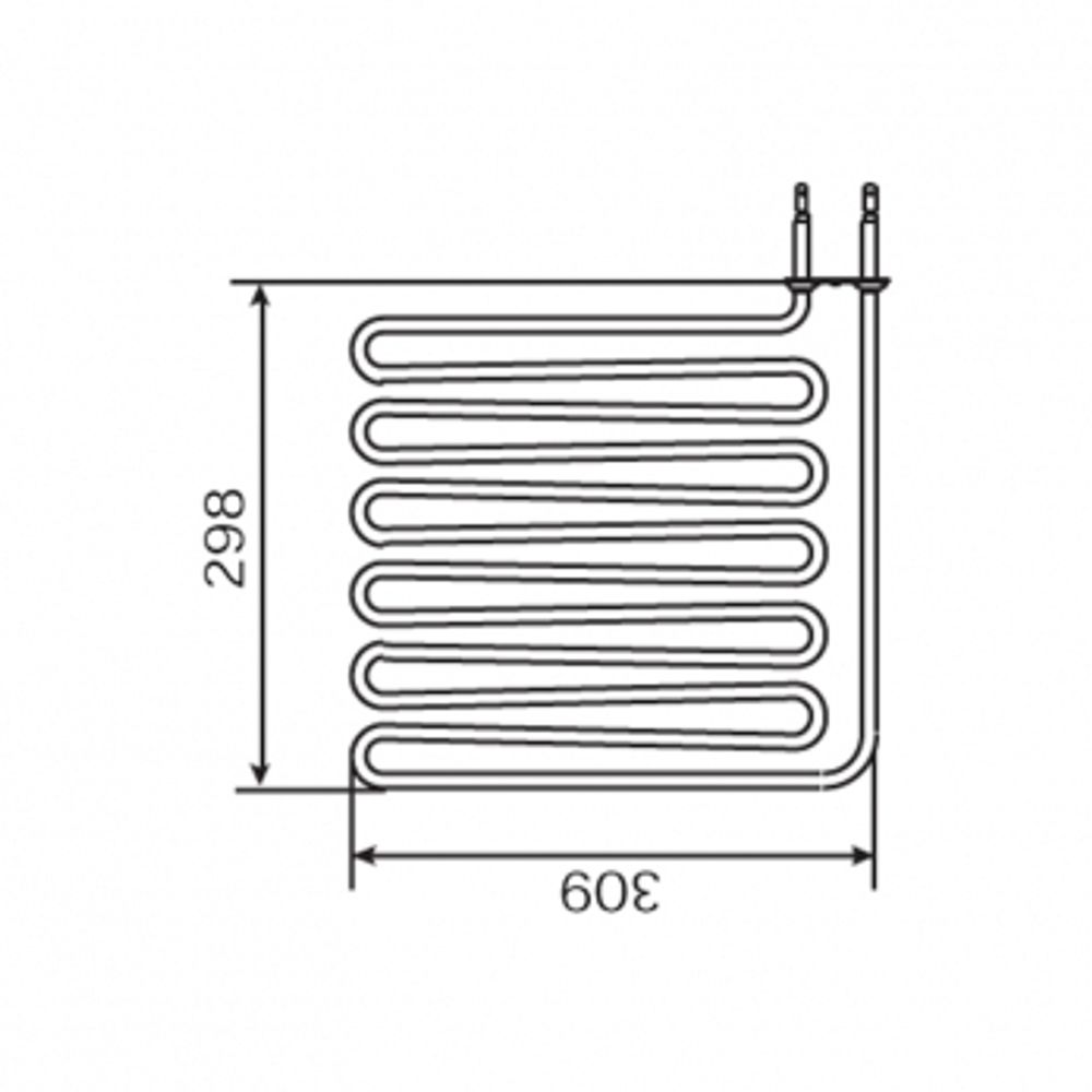 ТЭН HARVIA - тэн харвия 3000W ZSB-229 (ZSB229) 230V - нагревательный элемент для печи сауны