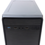 Корпус TESLA 1708U3BM, БП:450W, mATX, чёрный, 2xUSB2, 1xUSB3 (TSL-1708U3-450W-BM)
