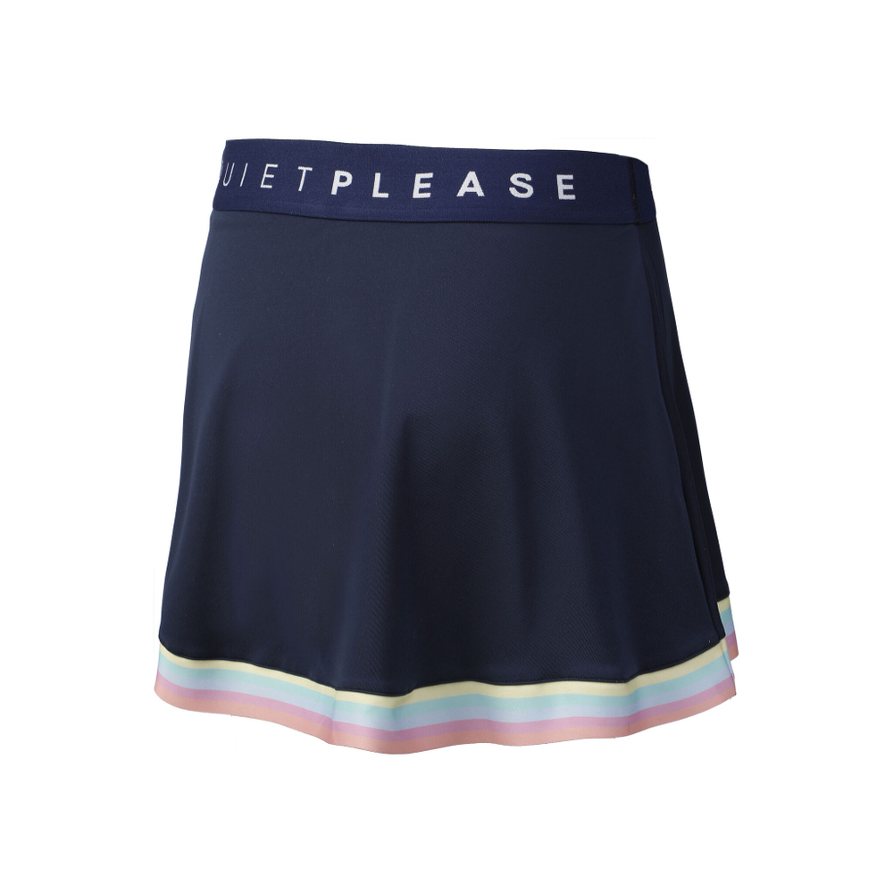 Женская теннисная юбка Quiet Please Rainbow Bounce Skirt Women - Dark Blue, Multicoloured