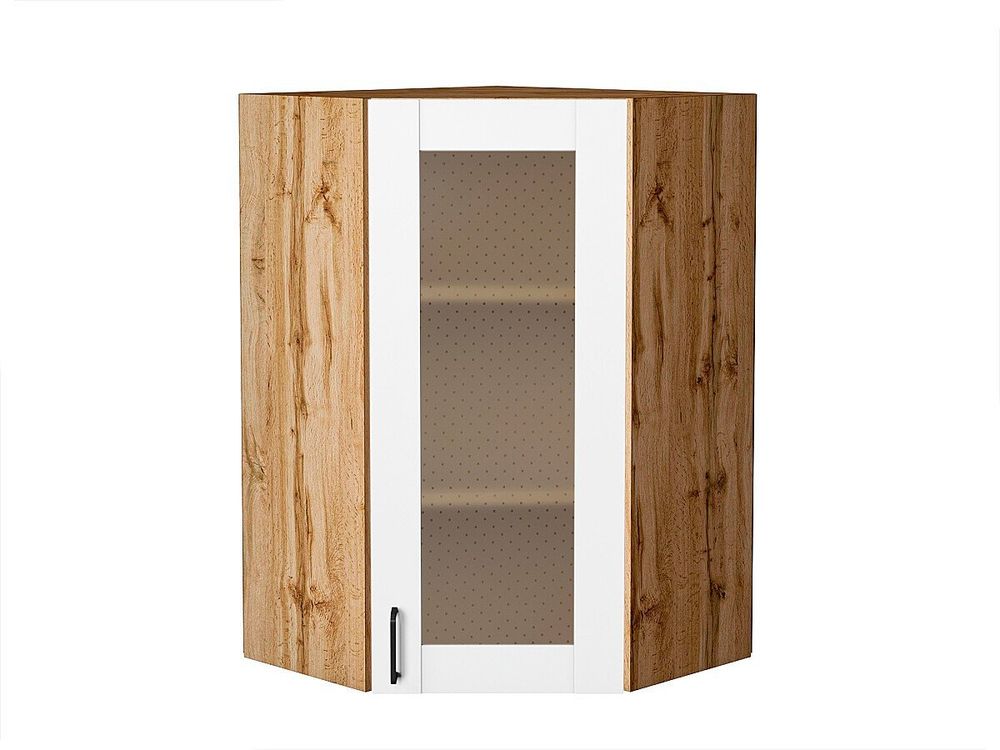 Шкаф верхний угловой остекленный Лофт