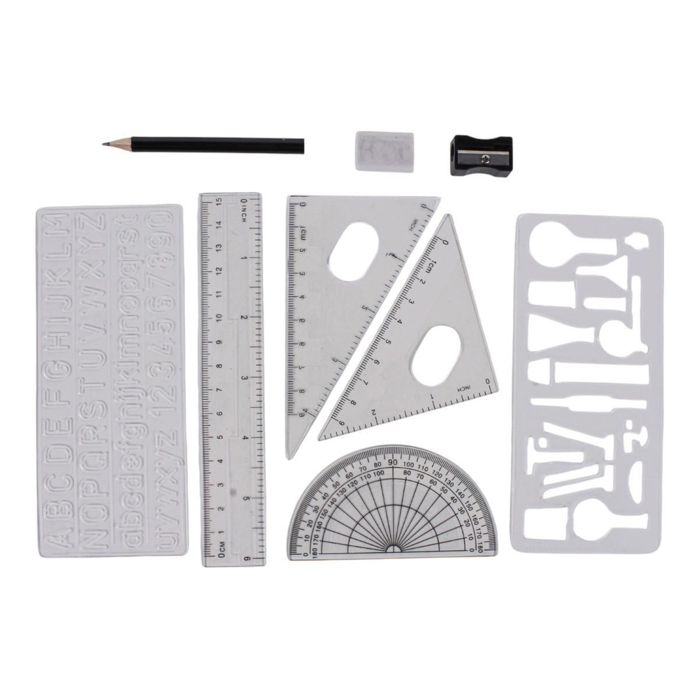 Готовальня 11 предм: циркуль мет. с держат. под каранд, карандаш