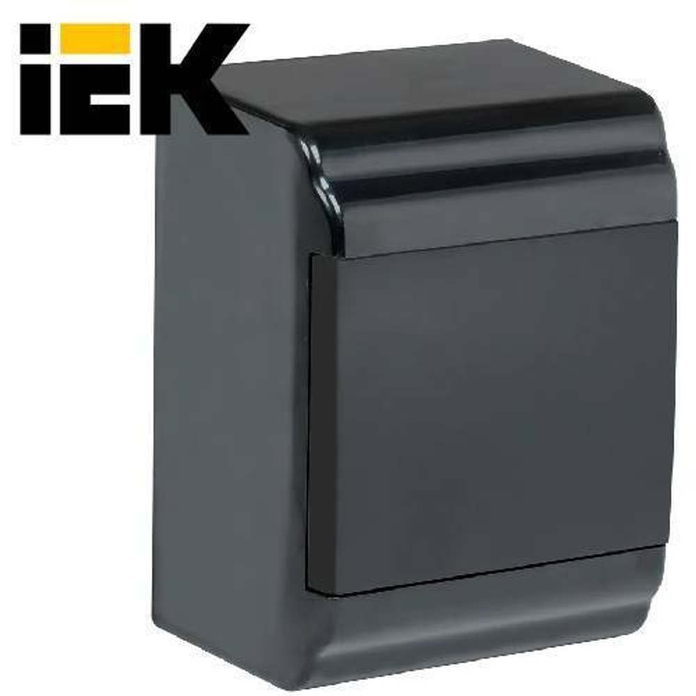 PRIME Корпус пластиковый ЩРН-П-4 модуля встраиваемый черный IP41 IEK