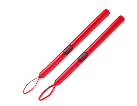 Тренерские палки LEADERS Boxing Punch Sticks RD (ONE, кожа, красный)