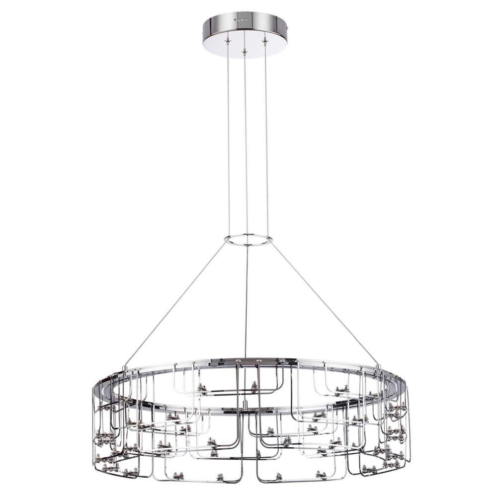 7059/44L HIGHTECH ODL26 287 Подвесной светильник нерж/сталь хром IP20 LED 44W 3960Лм 3000K 220V ZAHA