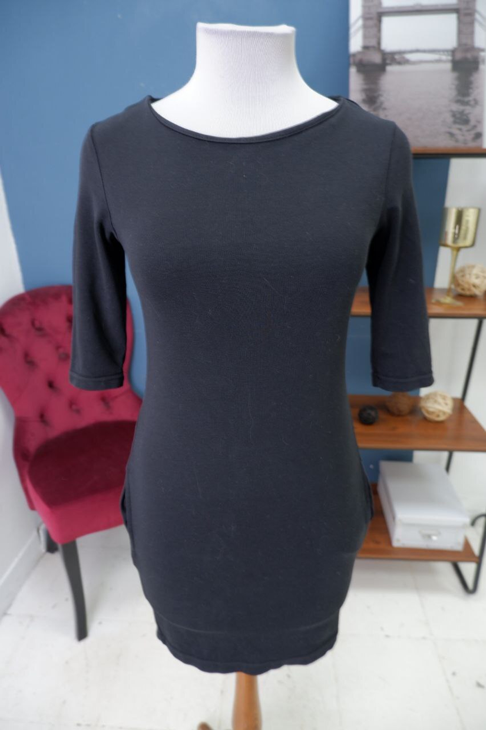 Платье People черное 42 размер