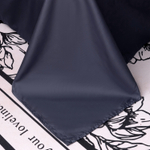 Комплект постельного белья Однотонный Сатин Премиум широкий кант на резинке OCPKR023