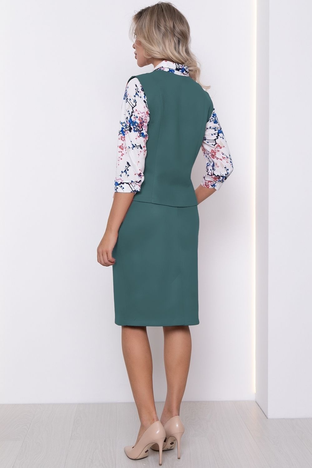 Костюм Имидж (офис, мята) Diolche (Акция)