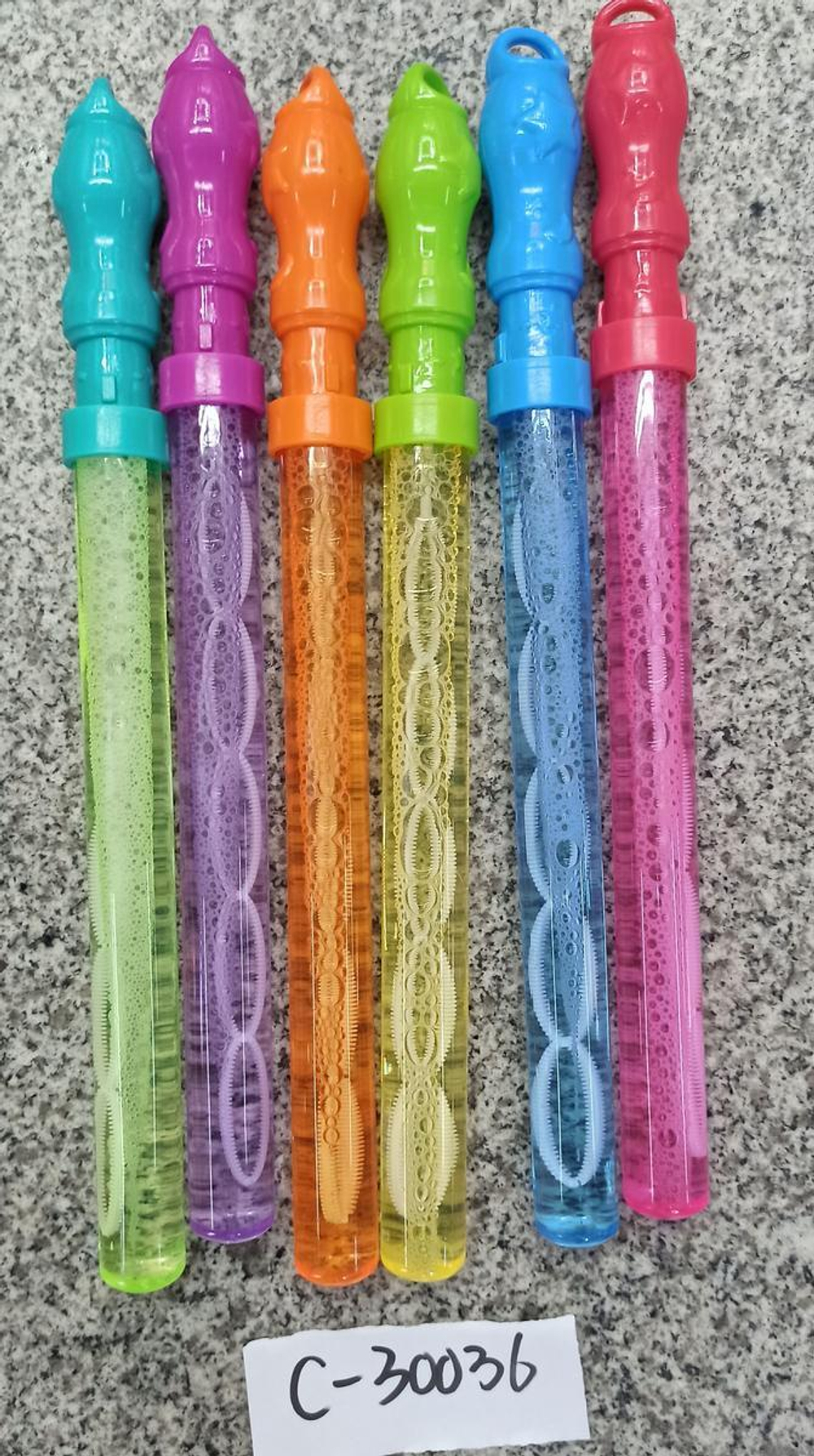 Мыльные пузыри Колба, 6 цвета микс, 37 см, с-30036