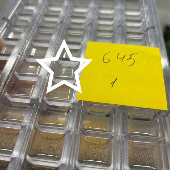 645-у| Форма для шоколадных батончиков " Квадратики" (275*135 мм)