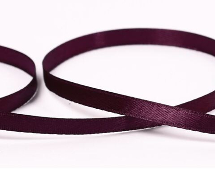 Лента атласная 6 мм ( 1/4 ") ,№156 т.фиолетовый