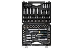 Набор торцевых головок и вставок RF-41082-5EURO 1/2" & 1/4"DR 6-гранных 108пр. ROCKFORCE