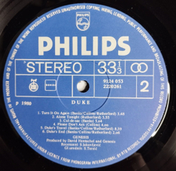 Винтажная виниловая пластинка LP Genesis Duke (Югославия 1980)