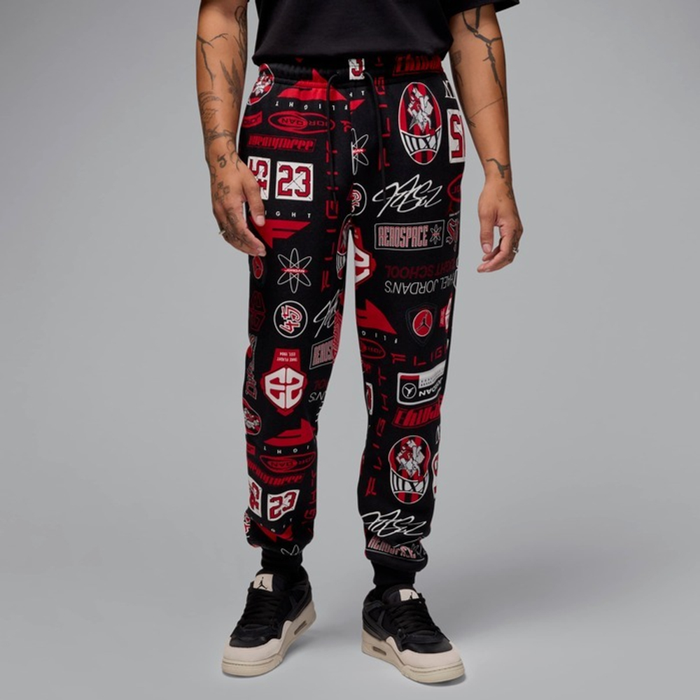 Брюки спортивные мужские NIKE M J ESS AOP FLC PANT