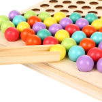 Развивающая игрушка деревянная с шариками 7 цветов, коробка C-41933