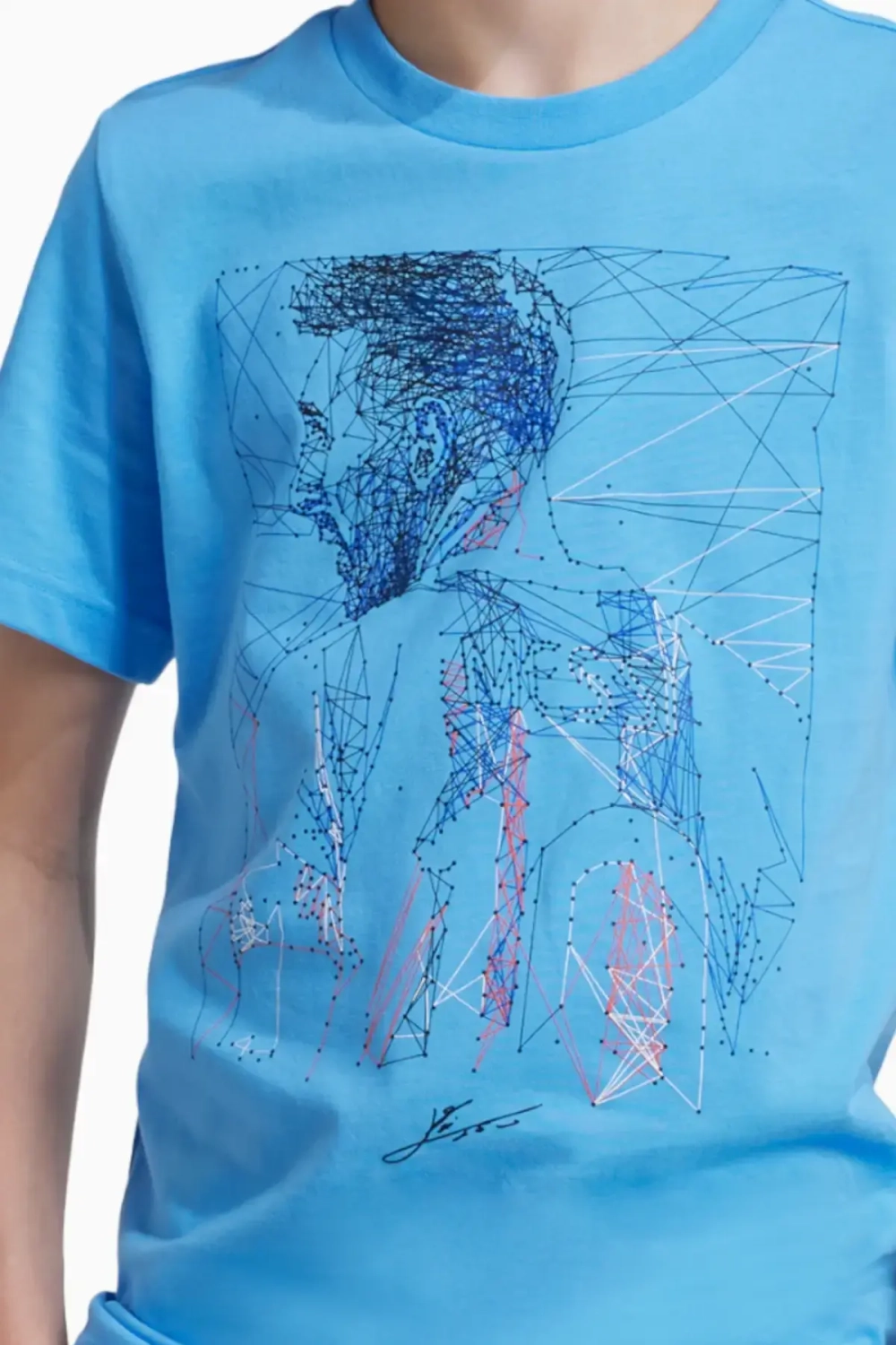 Футболка adidas Messi Football Graphic Tee Junior - синий