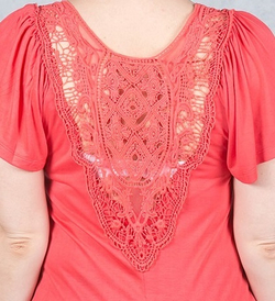 Блузка женская CF Woman, тонкий трикотаж (корал 512875)