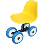 Стул садовый на 4-Х колесах для прополки и работы в саду 44*24*53см с поворотным механизмом(360°), мягкое сиденье