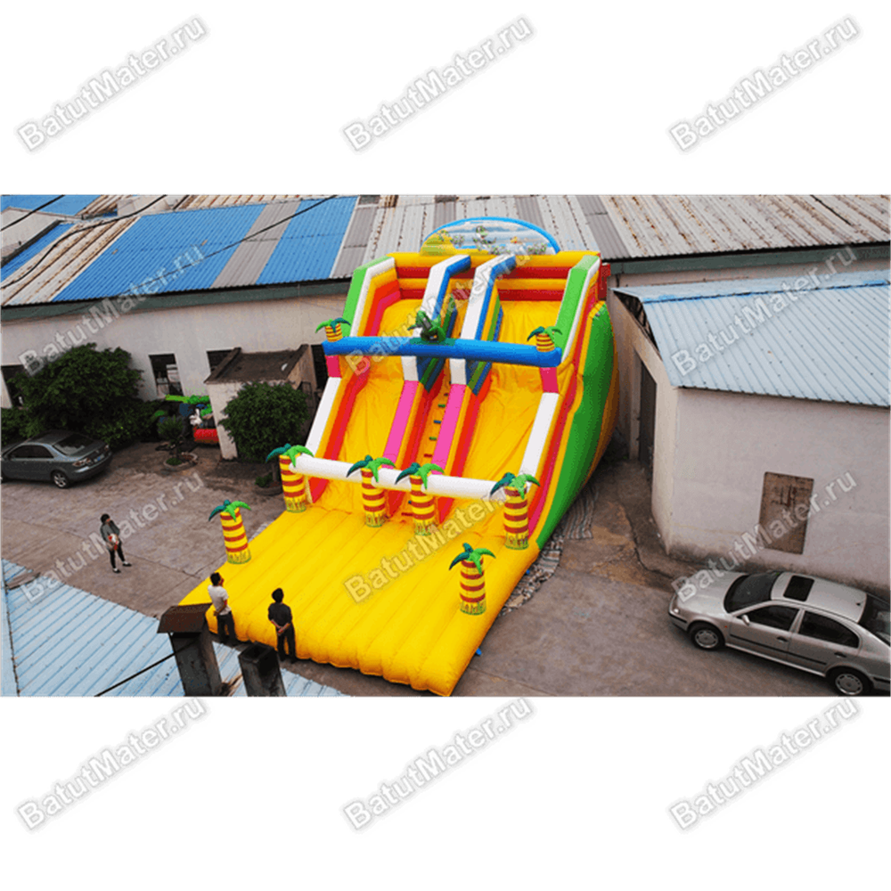 Коммерческий надувной батут "Отважный динозавр"
