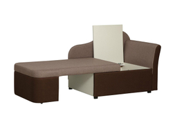 Тахта Мася-12 левый жаккард тесла корица/шоколад