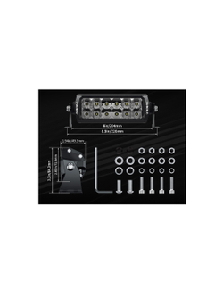 Светодиодная фара комбинированного света AURORA 152 мм 60W LED