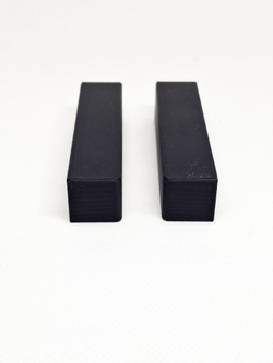 Заглушки торцевые для плинтуса 70x14 мм (Черный, правая и левая)