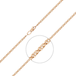 Браслет из красного золота с алмазной гранью (плетение «Нонна»)