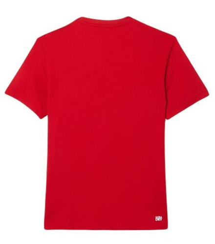 Мужская теннисная футболка Lacoste Tennis x Novak Djokovic - красный