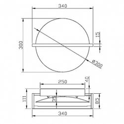Накладной светильник Maytoni Mira MOD279WL-L14B3K